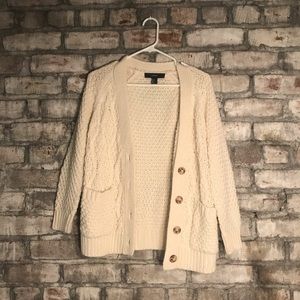Forever 21 Cream Cardigan